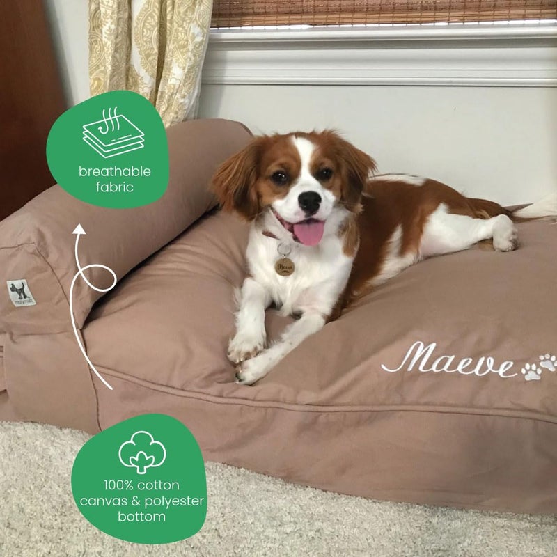 Molly Mutt Wild Horses Pillow Cover Pack, 100% Cotton Canvas Bolster Cover for Dog, Puppy, or Cat Bed, Durable, Washable, and Free of Harmful Chemicals, 22" x 5" x 5 - Image 4